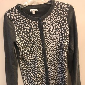Gray and white MERONA cardigan